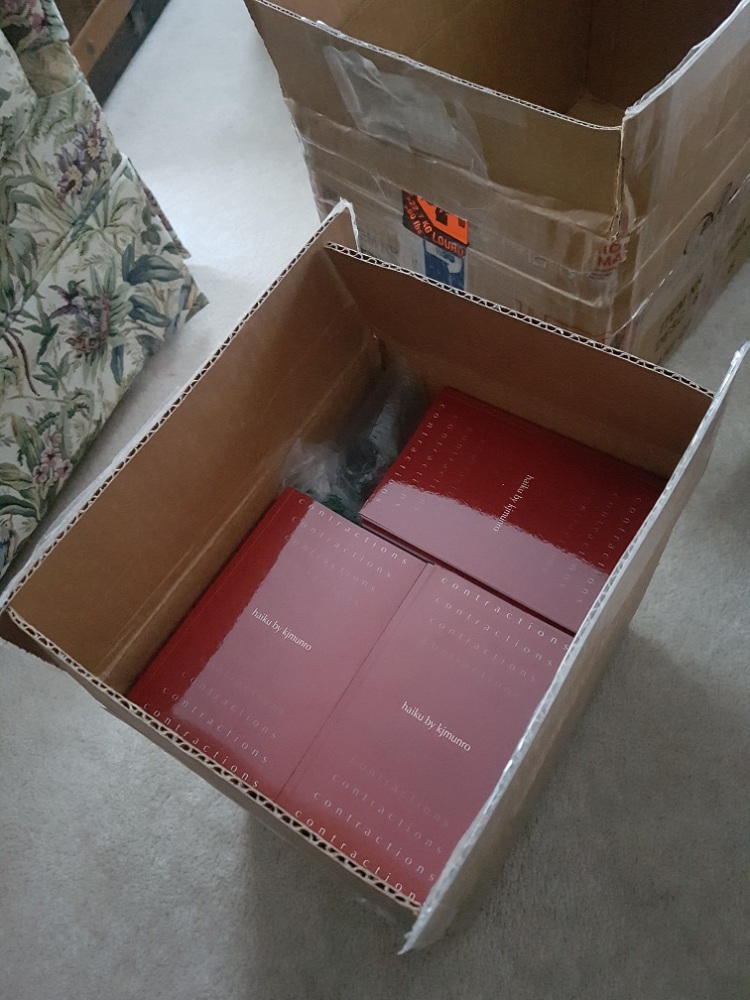 the box of 'contractions' reprints has arrived!
